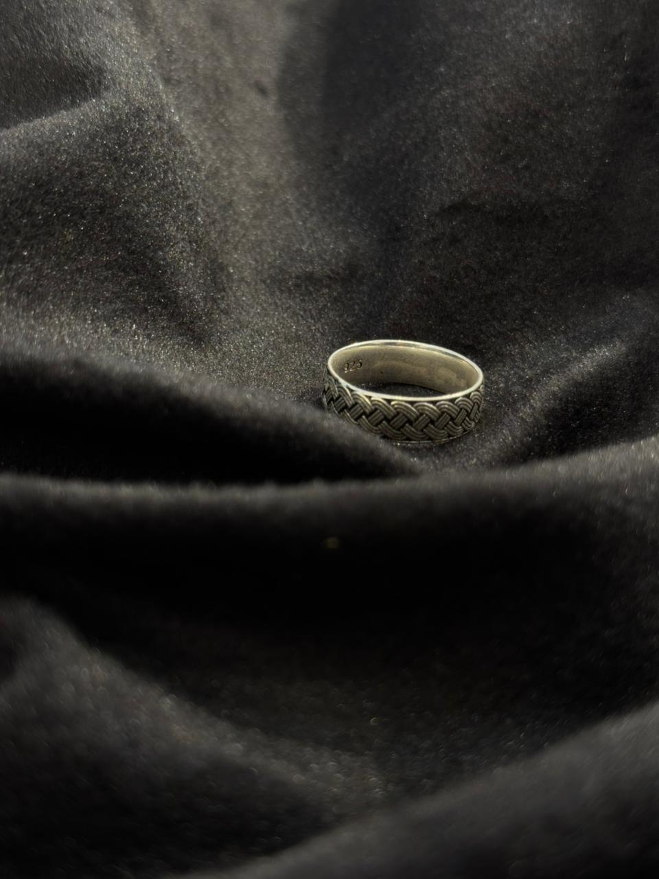 Braided Grace 925 Silver Ring